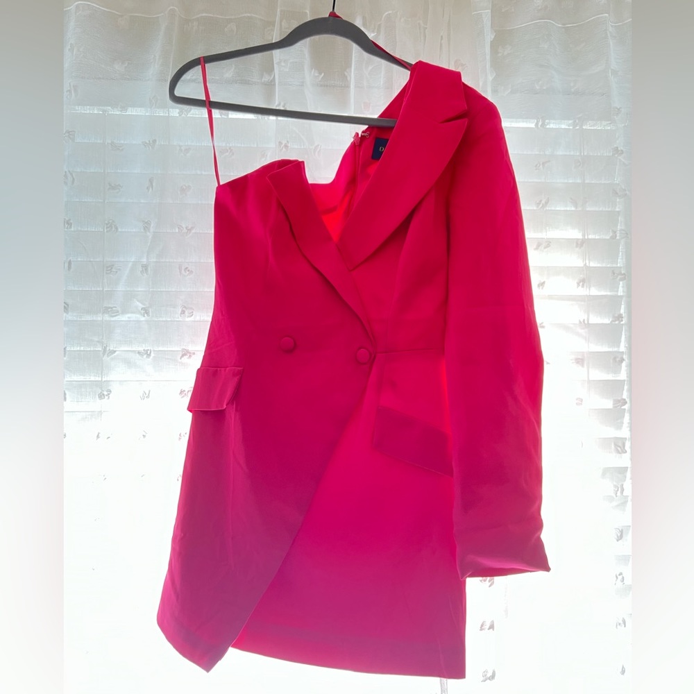 Blazer Mini One-Shoulder Dress
